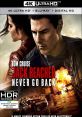 Jack Reacher: Never Go Back (2016) Adventure "Jack Reacher: Never Go Back" is a thrilling adventure film released in 2016,