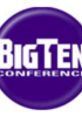 Big Ten Conference logo featuring bold text in purple, representing college football traditions and fight songs.