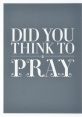 Did You Pray Today have the power to evoke emotions, memories, and deep contemplation. When it comes to the subject of "Did