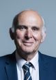 Vince Cable, a prominent UK politician, smiling confidently in a formal suit and tie against a neutral background.