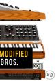 Modified Moog synthesizer featured with Super Mario Bros. design, blending gaming nostalgia with modern music technology.