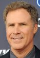 Will Ferrell smiles at a red carpet event, showcasing his signature curly hair and charismatic presence.