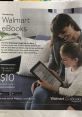 A mother and daughter enjoy reading eBooks together on a tablet, promoting Walmart eBooks and audiobooks service.