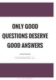 Good Answer As the game show host asks the challenging question, the tension in the room is palpable. All eyes are on the