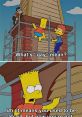 Bart Simpson humorously defines "gay" while working on a construction site with friends in this classic animated scene.