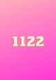 Bold golden numbers "1122" on a vibrant pink background, symbolizing creativity and positivity. Perfect for digital design.