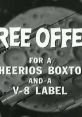 Cheerios And V-8 For Breakfast Advert Cheerios And V-8 For Breakfast Advert 