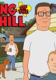 Hank Hill stands in his Texas yard surrounded by friends and family, capturing the essence of "King of the Hill.