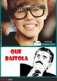 Smiling boy with large glasses and humorous text "Que Baitola" in a colorful meme format, captures playful internet culture.