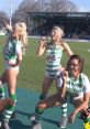 Cheerleaders performing at a football match, engaging fans with lively Newcastle United songs and entertainment.