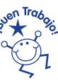 Colorful '¡Buen Trabajo!' design featuring a happy character and star, celebrating achievements and positivity.