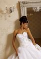 Elegant bride in a stunning white gown with sparkling details, reminiscent of classic fairy tale weddings like "The Princess Bride.