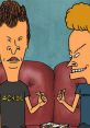 Beavis and Butt-Head enjoy pizza while plotting their next prank call, showcasing classic animated comedy.