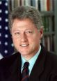 Bill Clinton smiling in a formal setting, representing a notable figure for soundboard references and political history.