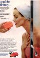 Woman enjoying Lifebuoy soap in a vintage shower setting, promoting its fragrance and B.O. protection benefits.