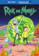 Rick and Morty Season 1 Blu-ray cover featuring Rick and Morty in a vibrant alien landscape, exploring multiverse adventures.