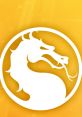 Mortal Kombat logo featuring a stylized dragon on a vibrant yellow background, symbolizing the iconic fighting game franchise.