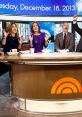 NBC morning show hosts celebrating on set, December 18, 2013, with festive decor and cheerful expressions.