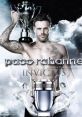 Paco Rabanne Invictus ad featuring a shirtless man triumphantly holding a trophy, symbolizing victory and masculinity.