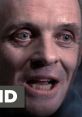 Intense close-up of Hannibal Lecter, showcasing his chilling gaze and menacing smile from Silence of the Lambs.