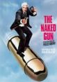 Detective in tuxedo holding a gun while riding a giant bullet, inspired by "The Naked Gun" comedy film series.