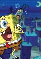 SpongeBob SquarePants joyfully exploring a whimsical underwater city with Plankton in the background. Fun and adventure abound!