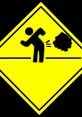 Warning sign featuring a playful icon of a person farting, perfect for adding humor to your 'Ultimate Fart' theme.