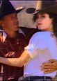 Couple in cowboy attire share a moment; nostalgic vibe reminiscent of the classic Wassup Commercial style.