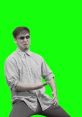 Filthy Frank character striking a playful pose against a bright green background, exuding humor and absurdity.