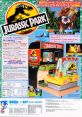 Sega's Jurassic Park arcade game featuring immersive ride action and vibrant graphics inspired by the classic film.