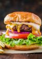 Hamburguer The sizzling of the hamburger patty hitting the hot grill instantly fills the kitchen. The air is thick with the