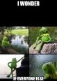 Kermit the Frog meme pondering existence with four panels, featuring humorous reflections on life and loneliness.