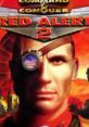 Red Alert 2 game cover featuring a fierce soldier with an eyepatch and Soviet military aesthetics, showcasing strategic warfare.