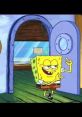 SpongeBob SquarePants playfully gestures at the door, embodying the fun spirit of the "Loll MLG" meme culture.