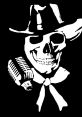 Skull in a cowboy hat with a microphone, symbolizing ghostly themes and political satire in Ghostpolitics.