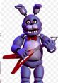 Purple animatronic bunny playing a guitar, representing the character Bonnie from Five Nights at Freddy's 1.