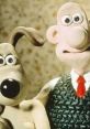 Wallace and Gromit pose together, showcasing their iconic clay-mation style and unique character design.