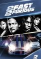 Dynamic poster for 2 Fast 2 Furious featuring iconic cars, thrilling characters, and a vibrant track background.