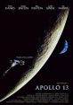 Apollo 13 movie poster featuring a spacecraft, Earth, and the iconic quote, "Houston, we have a problem." Directed by Ron Howard.