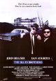 The Blues Brothers movie poster featuring John Belushi and Dan Aykroyd on a mission from God, iconic comedy duo.