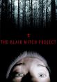 Terrifying promotional artwork for The Blair Witch Project, featuring a character's fearful expression in a dark forest setting.