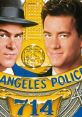 Tom Hanks and Dan Aykroyd in "Dragnet," featuring the Los Angeles Police badge, showcasing classic cop comedy film vibes.