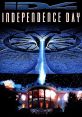 Independence Day movie poster featuring the White House under attack by an alien spaceship and beam of light.