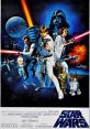 Classic Star Wars movie poster featuring iconic characters, lightsabers, and epic space battle scenes. Timeless sci-fi adventure.