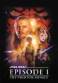 Star Wars Episode I: The Phantom Menace poster featuring key characters like Qui-Gon Jinn, Anakin Skywalker, and Padmé Amidala.