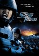 Starship Troopers movie poster featuring soldiers preparing for battle against alien foes in a futuristic setting.