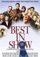 Poster for Best In Show movie featuring actors and various dog breeds, showcasing a humorous take on pet shows.