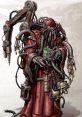 Tech-Priest from Warhammer 40k, featuring cybernetic limbs and intricate machinery, symbolizing the fusion of tech and faith.