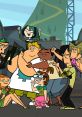 Total Drama characters celebrating together, showcasing their unique personalities and vibrant energy in a fun group scene.