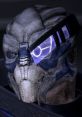 Garrus Vakarian from Mass Effect 3, featuring his iconic visor and unique Quarian design. A beloved character in gaming.